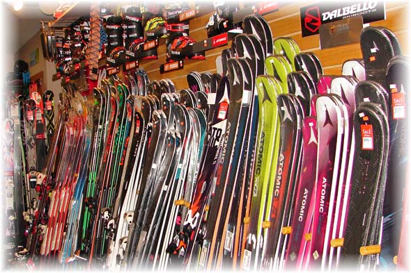 Alpine and Cross-Country Skis
